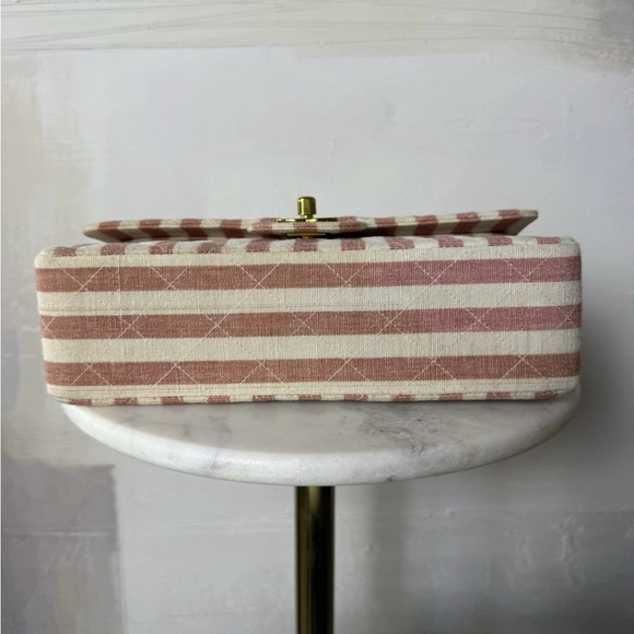 Chanel Vintage Small Striped Classic Flap - Picture 7 of 11